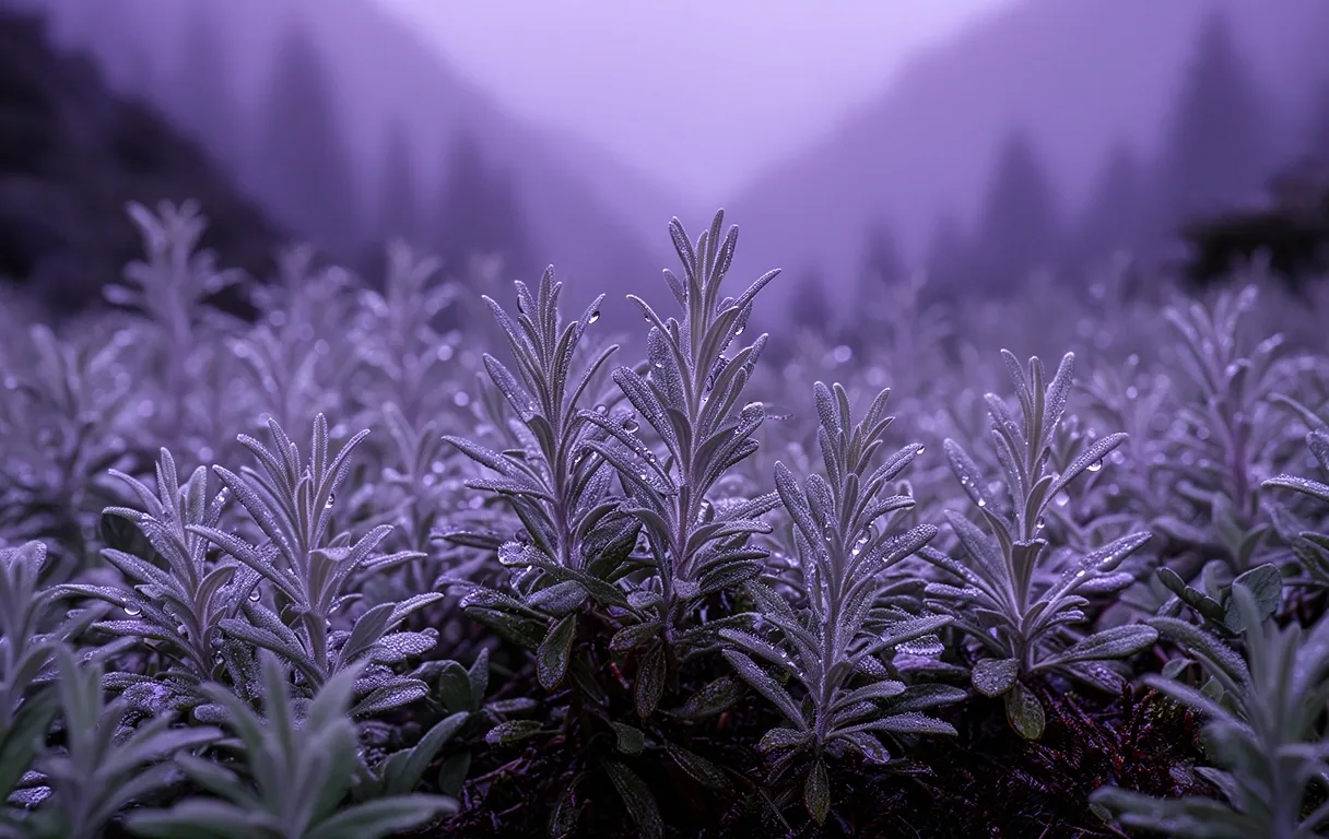 Paisaje alpino al amanecer