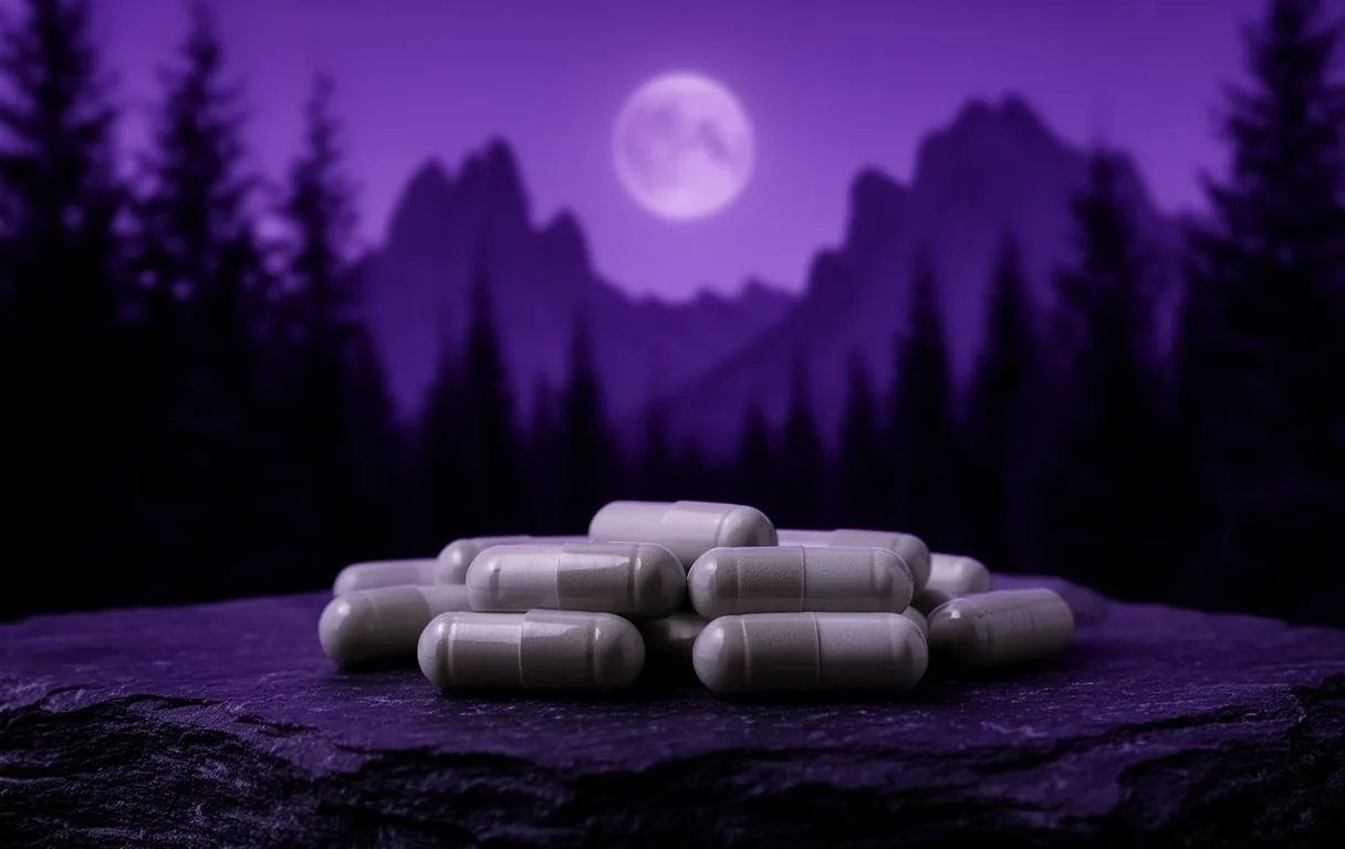 Paisaje nocturno alpino